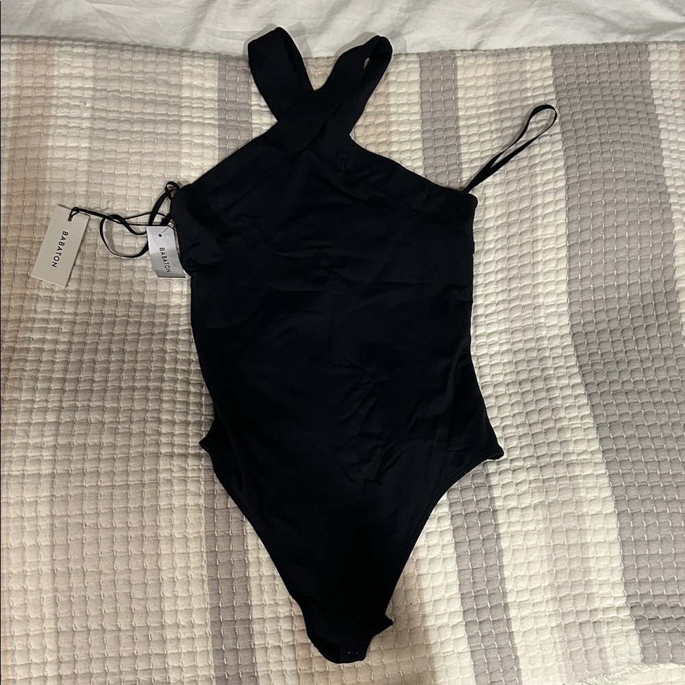 NWT Babaton Black Bodysuit
